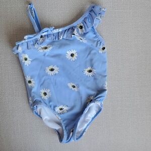 Kate spade baby daisy print ruffled swimsuit